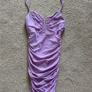 O. Vianora Lilac Spaghetti Strap Dress